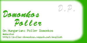 domonkos poller business card